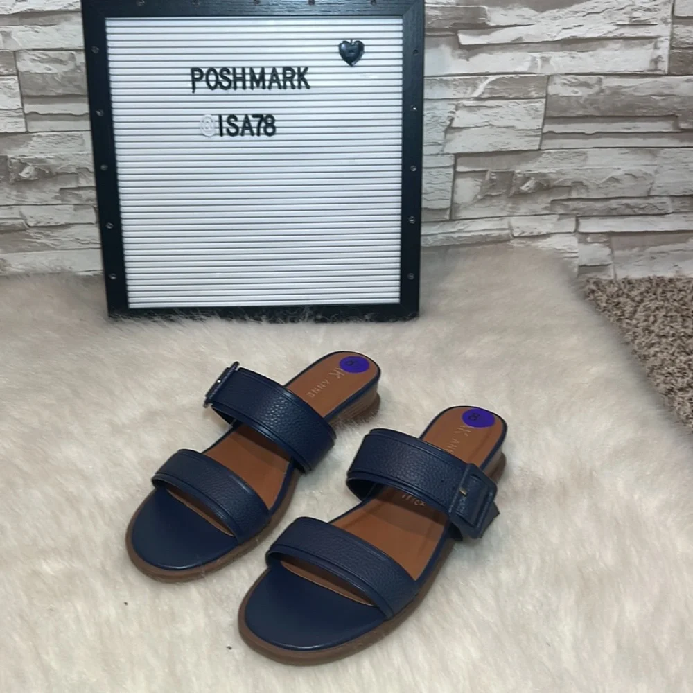 ANNE KLEIN AK Wedge Sandals Shoes.